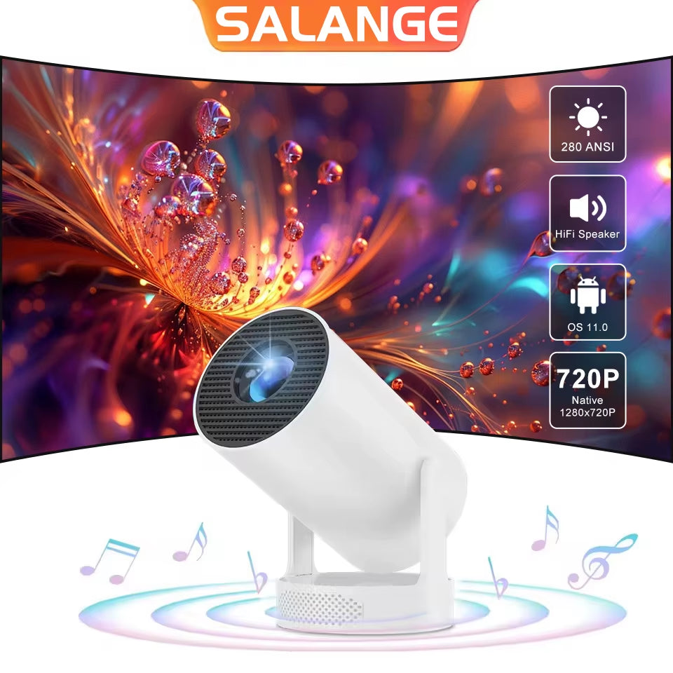 HY300 Ultra 4K Android11 Projector Wifi6 BT5.4 Pocket Outdoor Home Theater Auto Vertical Keystone 2025 New Release HY300